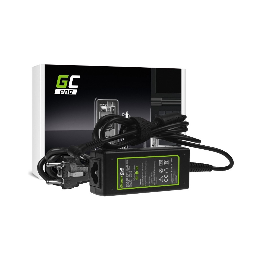ALIMENTATORE PER NOTEBOOK ASUS 45W 19V 2,37A CONNETTORE 3,0MM*1,1MM GREEN CELL PRO AD61P