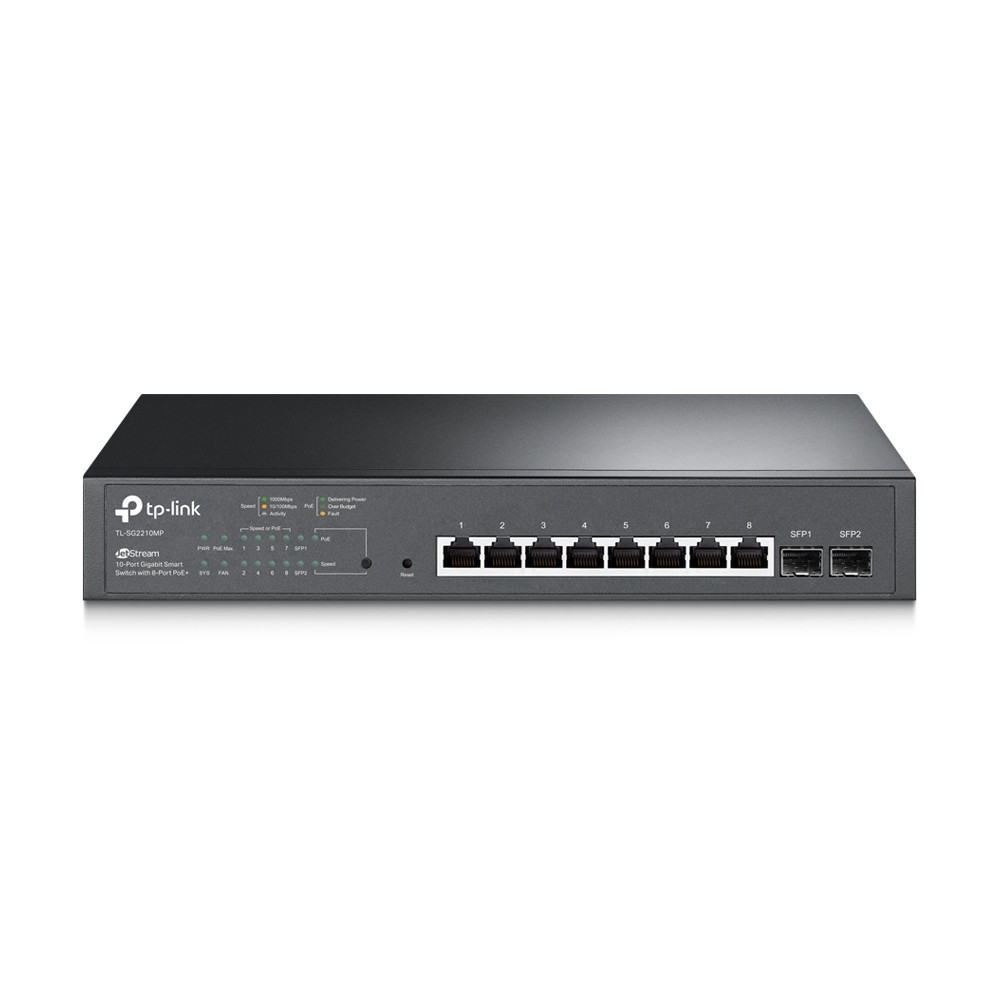 SWITCH SMART CON 8 PORTE GIGABIT POE+ E 2 SLOT SFP - JETSTREAM BY OMADA