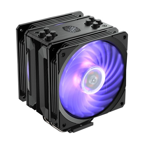 DISSIPATORE CON VENTOLA COOLER MASTER RR-212S-20PC-R2 HYPER 212 RGB BLACK EDITION - PER CPU INTEL 2066 1700, AMD AM4 FM1