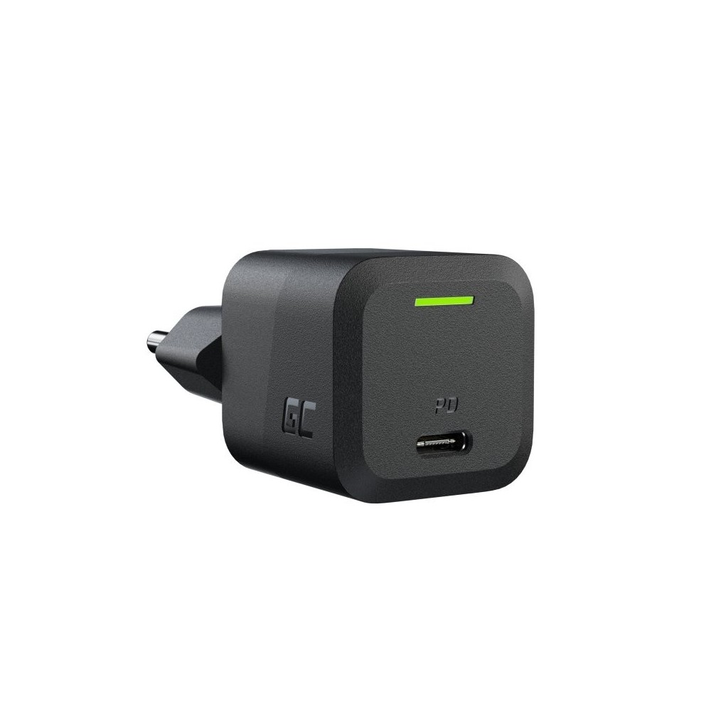 CARICABATTERIE USB TYPE-C PER SMARTPHONE E NOTEBOOK POWER DELIVERY 33W GREEN CELL CHARGC06