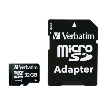 MEMORY CARD MICROSD 32GB VERBATIM PREMIUM C10 44083 CON ADATTATORE SD
