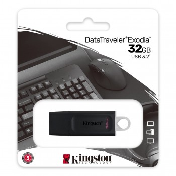 PENDRIVE USB 3.2 32GB KINGSTON DATATRAVELER EXODIA DTX 32GB