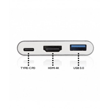ADATTATORE TYPE-C 3IN1 VULTECH ATC-01 1 HDMI 1 USB 3.0 1 PD