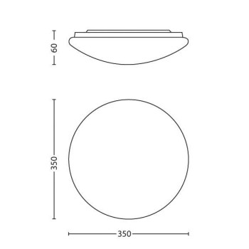 TWIRLY 2700K PLAFONIERA GRIGIO IN SINTETICO 1 LUCE