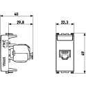 VIMAR ARKE - PRESA RJ45 NETSAFE CAT5E UTP GRIGIO