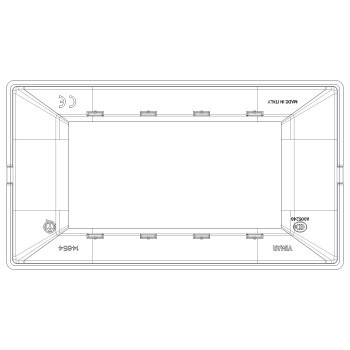 VIMAR PLANA - PLACCA 4M REFLEX AMBRA