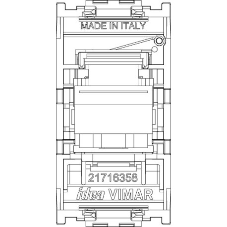VIMAR IDEA - PRESA RJ45 NETSAFE CAT5E UTP BIANCO