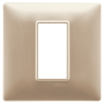 VIMAR PLANA - PLACCA 1M CHAMPAGNE OPACO