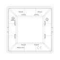 VIMAR PLANA - PLACCA 2M REFLEX AMBRA