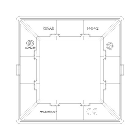 VIMAR PLANA - PLACCA 2M REFLEX AMBRA